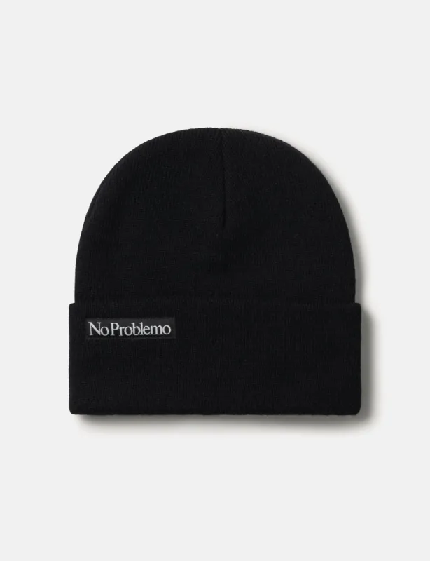 Aries Mini Problemo Beanie Hat - Black made by Article London