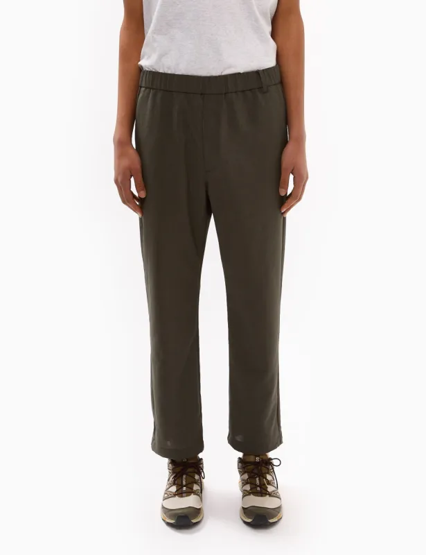 Snow Peak Light Poplin Pants - Dark Olive Green sold by Article London