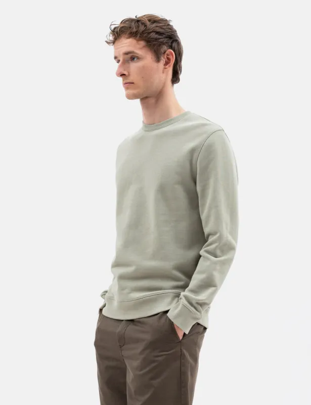 Norse Projects Vagn Classic Crew Sweatshirt - Sunwashed Green made by Norse Projects
