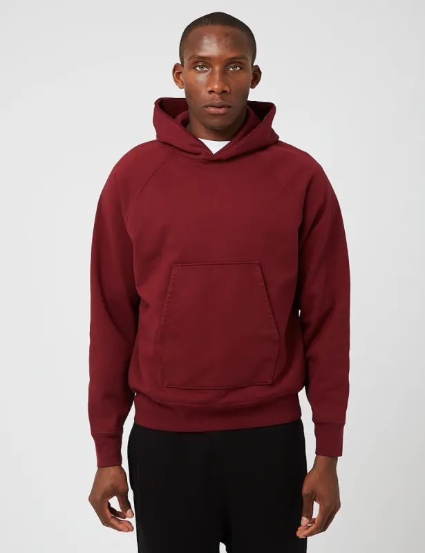 Lady White Co. Super Weighted Hooded Sweatshirt - Maroon sold by Article London