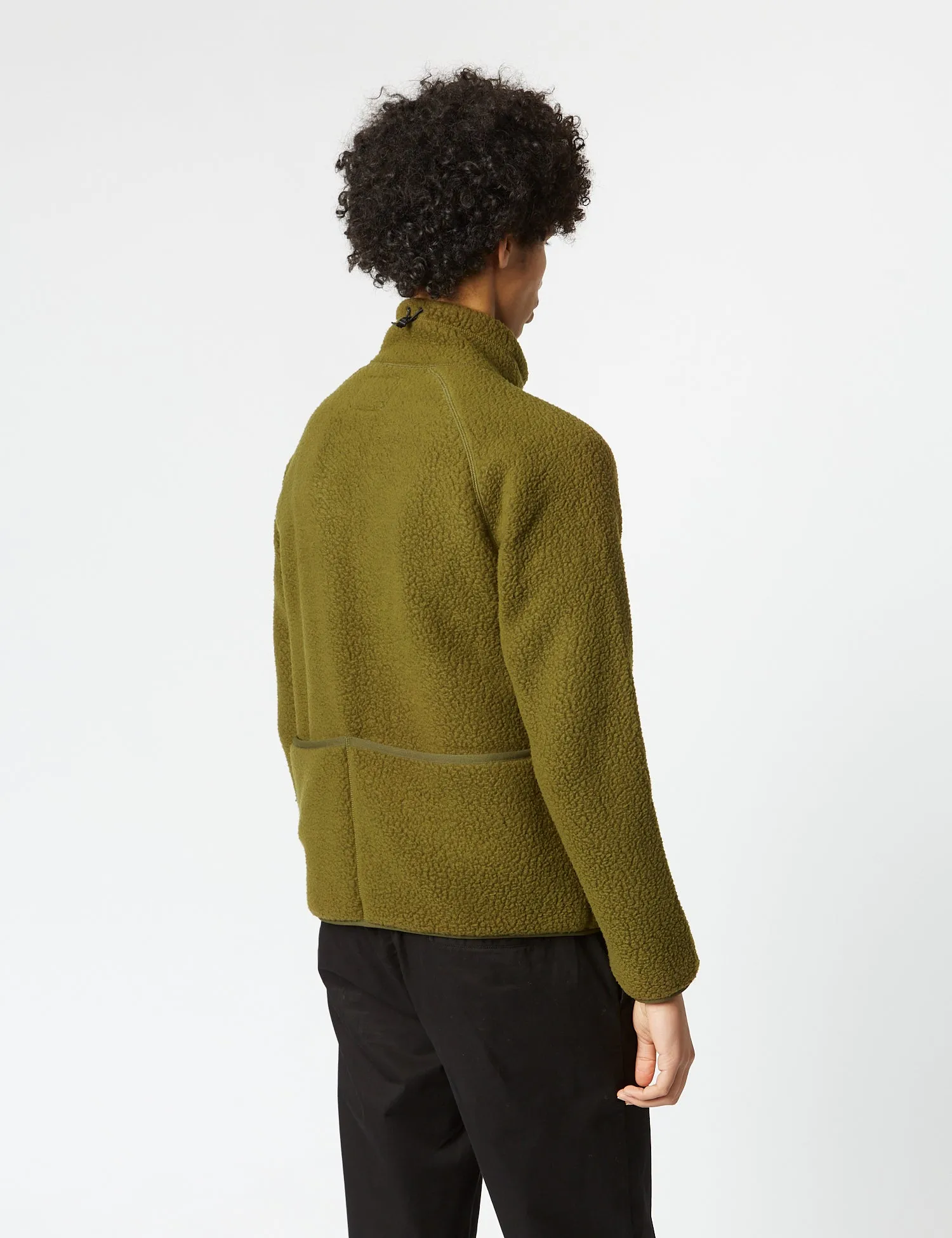 Snow Peak Thermal Boa Fleece Jacket - Olive Green sold by Article London product image thumbnail 5