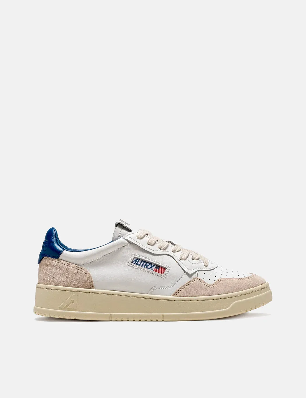 Autry Medalist LS28 Trainers (Leather/Suede) - White/Blue sold by Article London