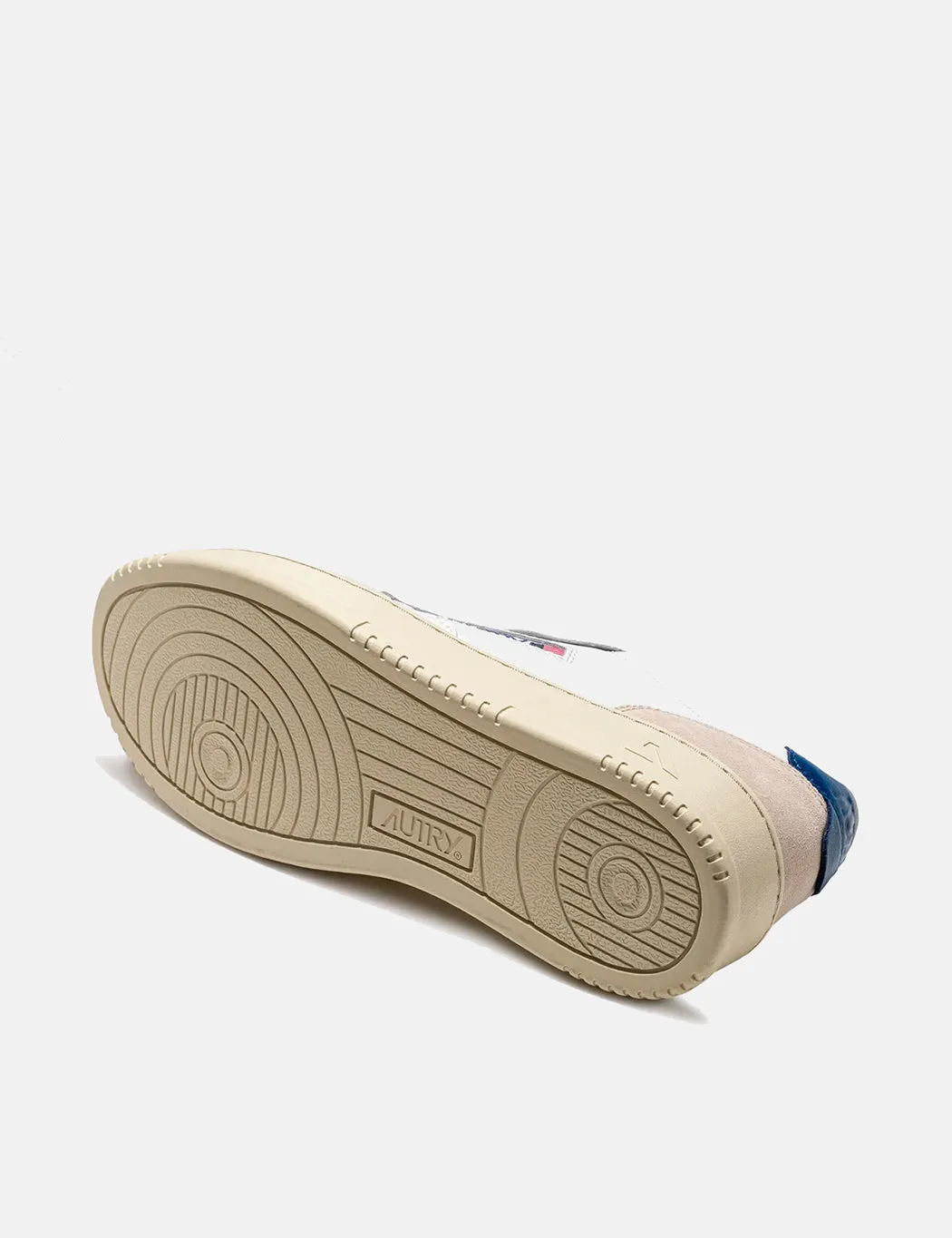 Autry Medalist LS28 Trainers (Leather/Suede) - White/Blue sold by Article London product image thumbnail 3