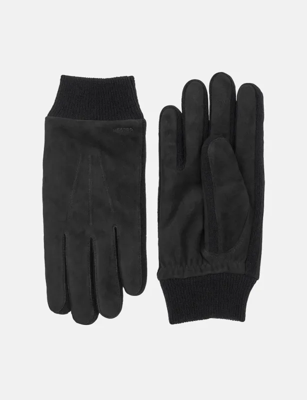 Hestra Geoffrey Gloves - Black sold by Article London