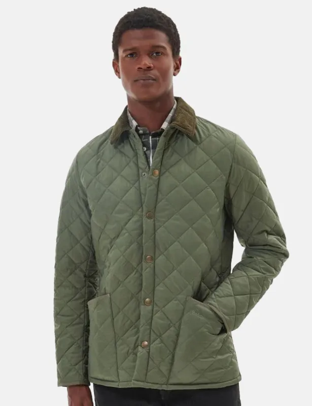 Barbour Heritage Liddesdale Quilted Jacket - Light Moss Green sold by Article London
