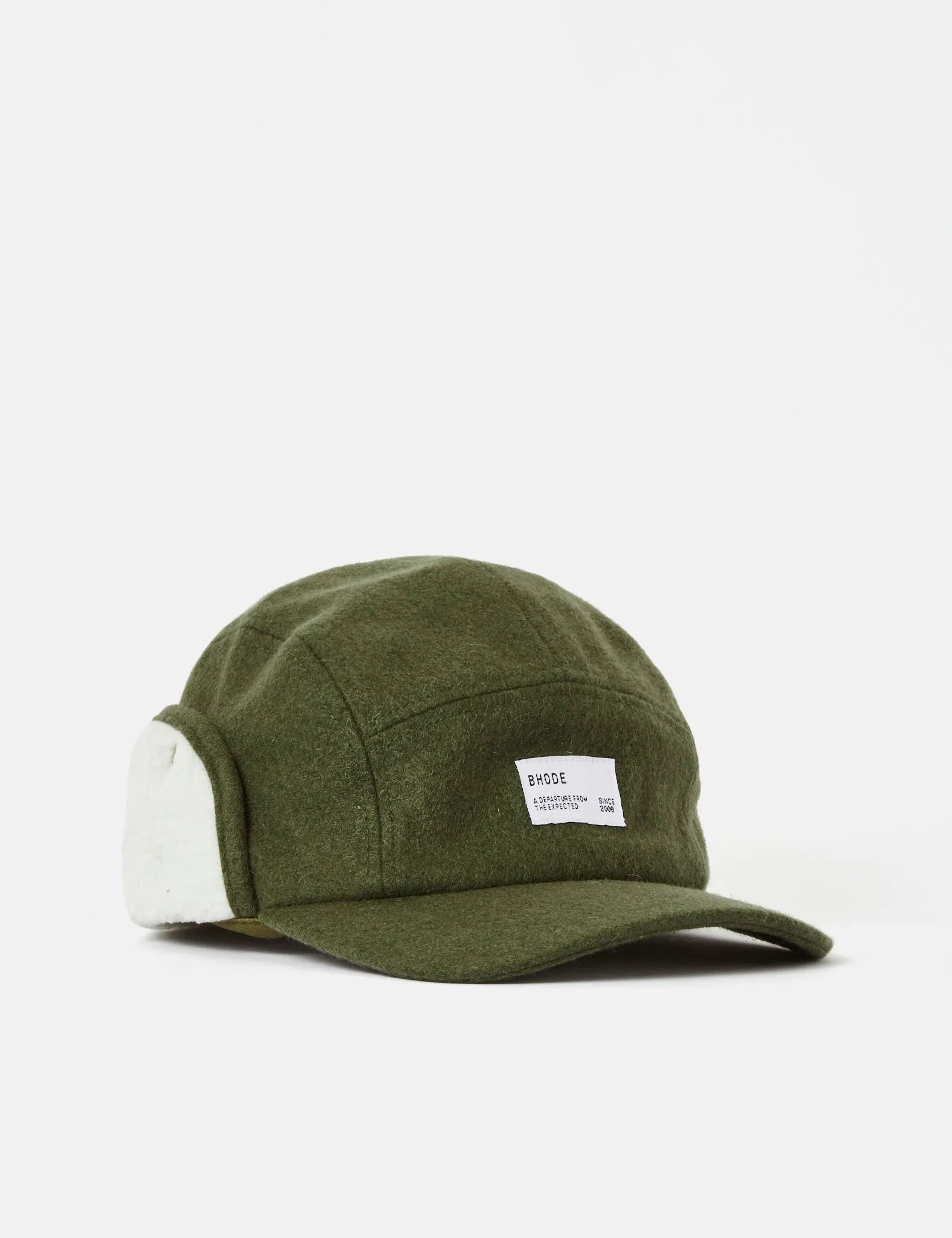 Bhode Sherpa Cap - Olive Green sold by Article London