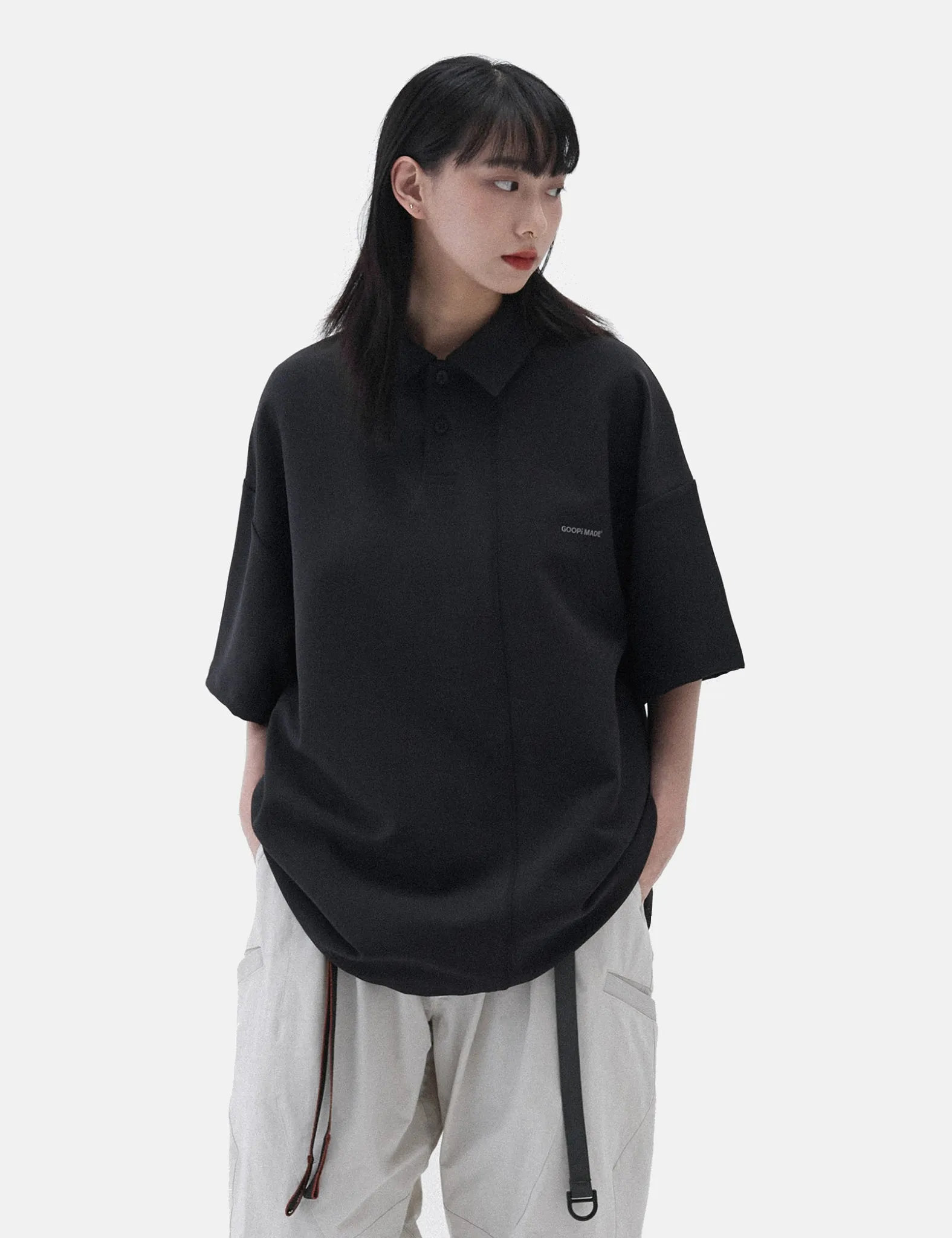 GOOPiMADE GNV-19 SOFTBOX Phase Diagram Polo - Shadow sold by Article London