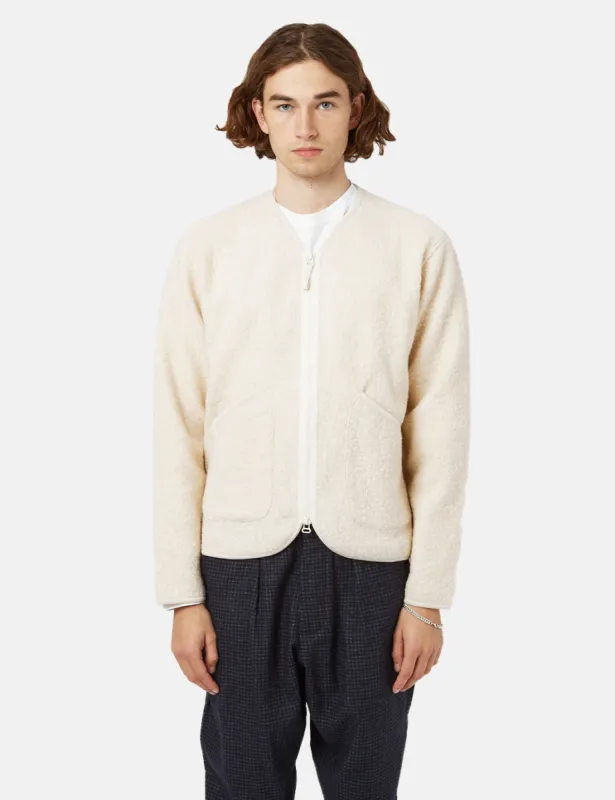 Universal Works Zip Liner Jacket - Ecru sold by Article London