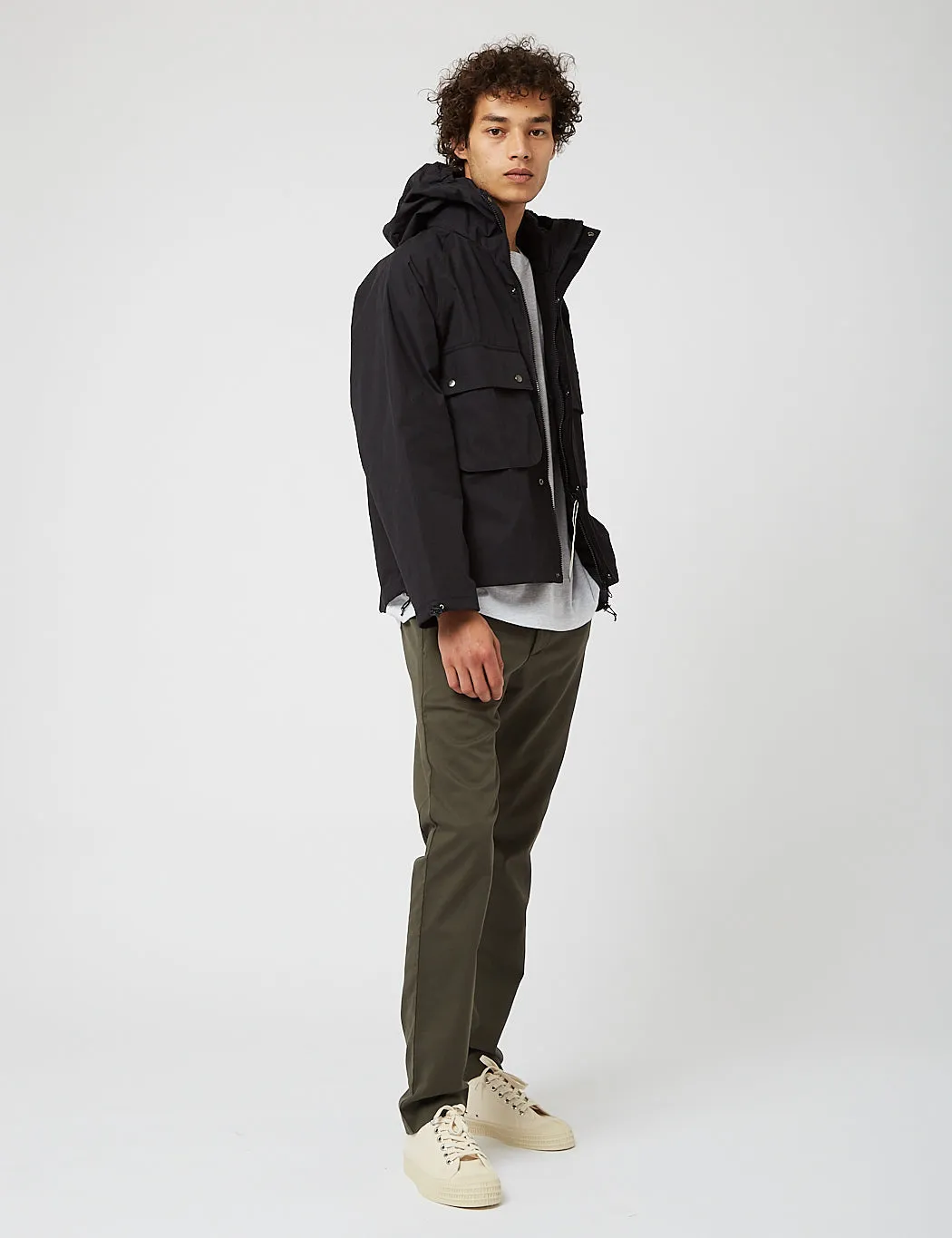 Uniform Bridge Hooded Short Parka - Black sold by Article London product image thumbnail 3