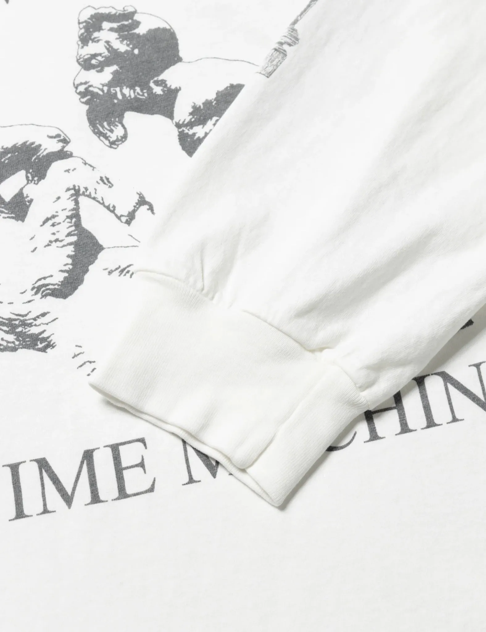 Aries Time Machine Long Sleeve T-Shirt - Ecru sold by Article London product image thumbnail 5