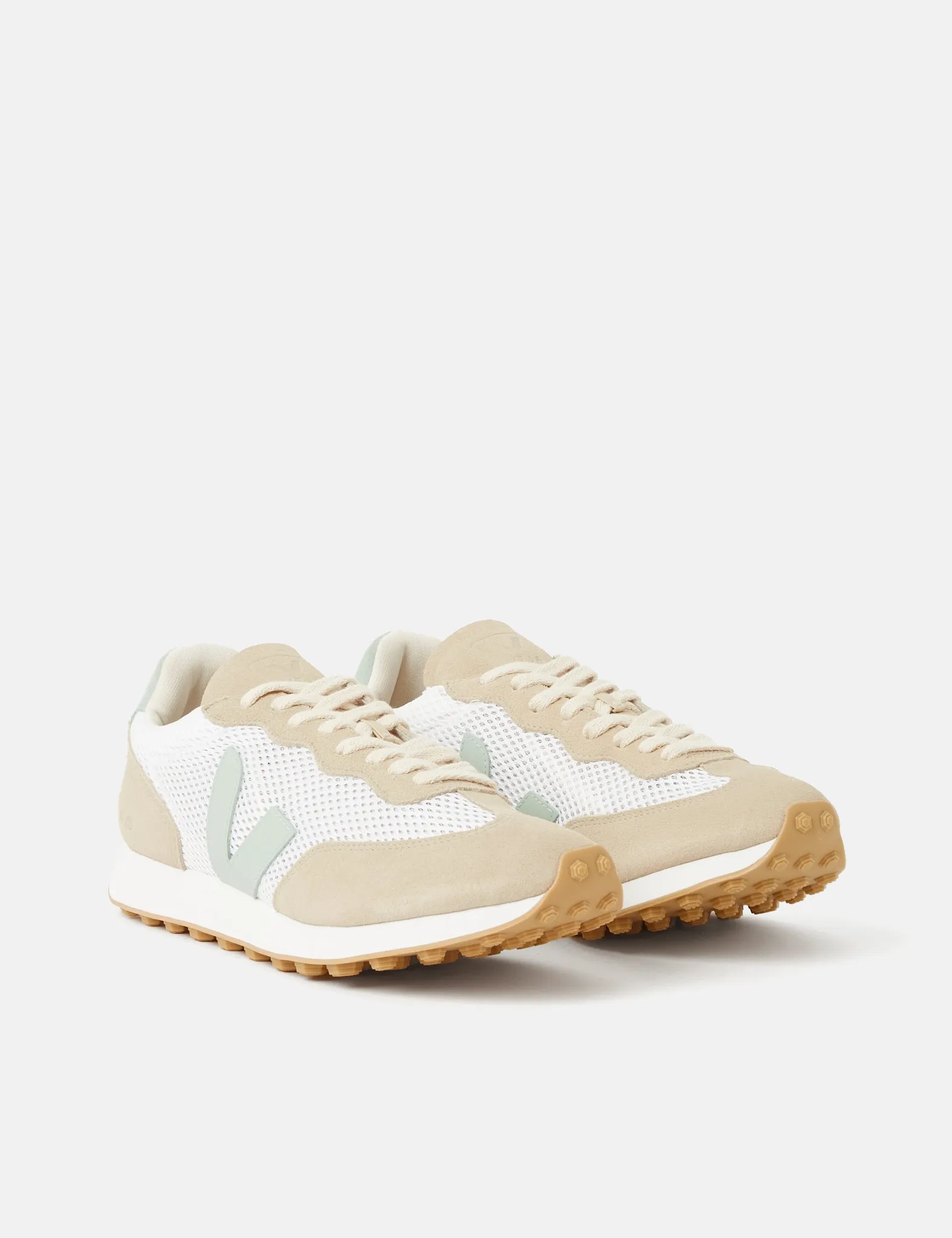 Veja Rio Branco Light Aircell Trainers - Lunar/Matcha sold by Article London product image thumbnail 2