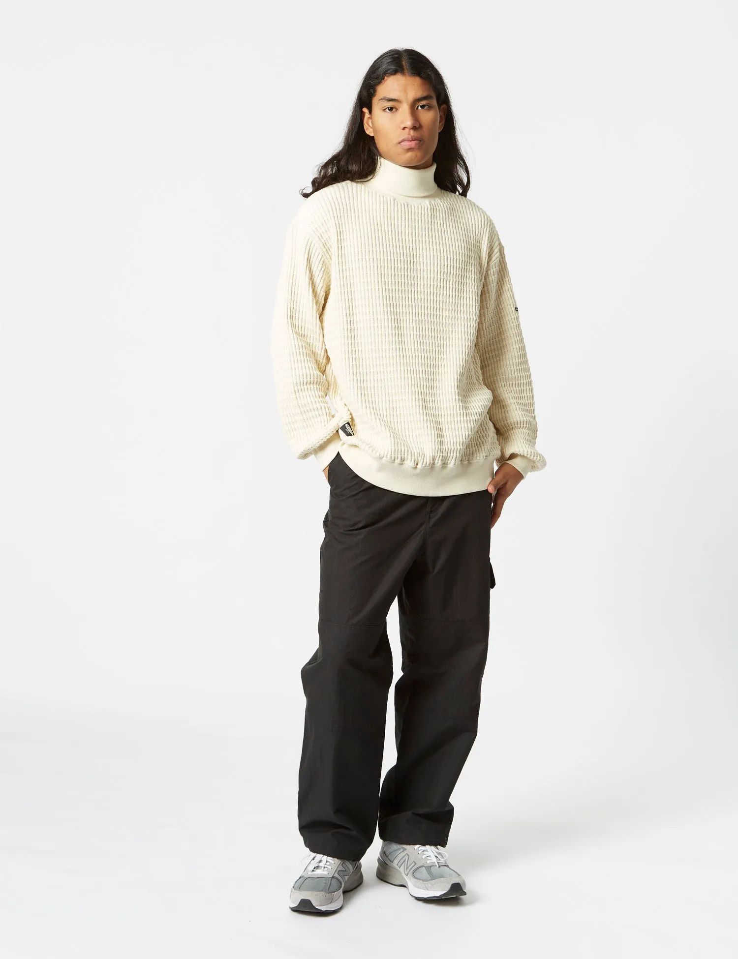Manastash Snuggle Snug Thermal Turtle Neck - Natural sold by Article London product image thumbnail 3
