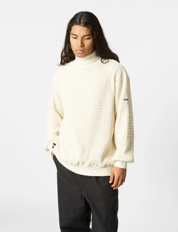Manastash Snuggle Snug Thermal Turtle Neck - Natural sold by Article London