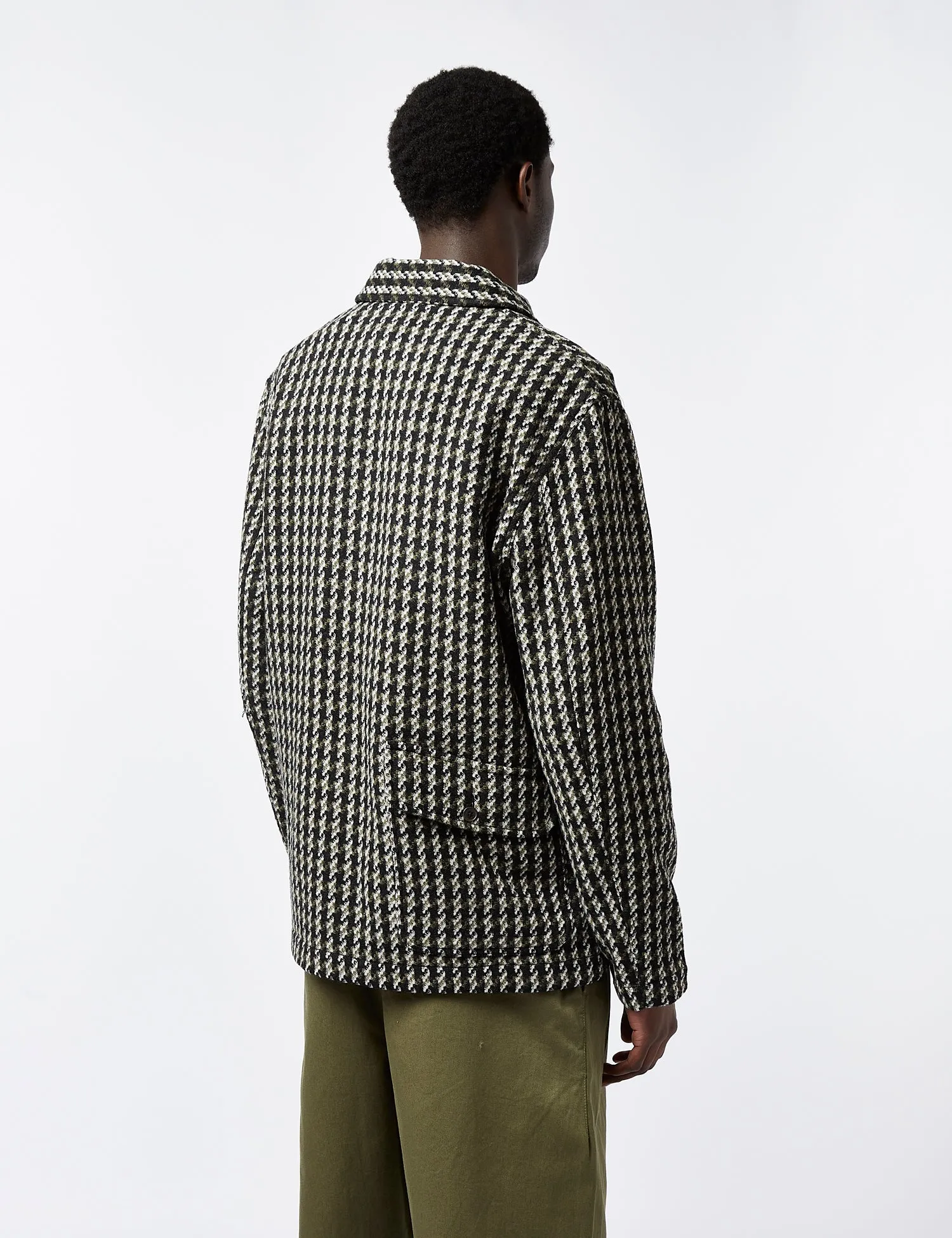 Universal Works Bakers V3 Chore Jacket (Tweed) - Olive Green sold by Article London product image thumbnail 4
