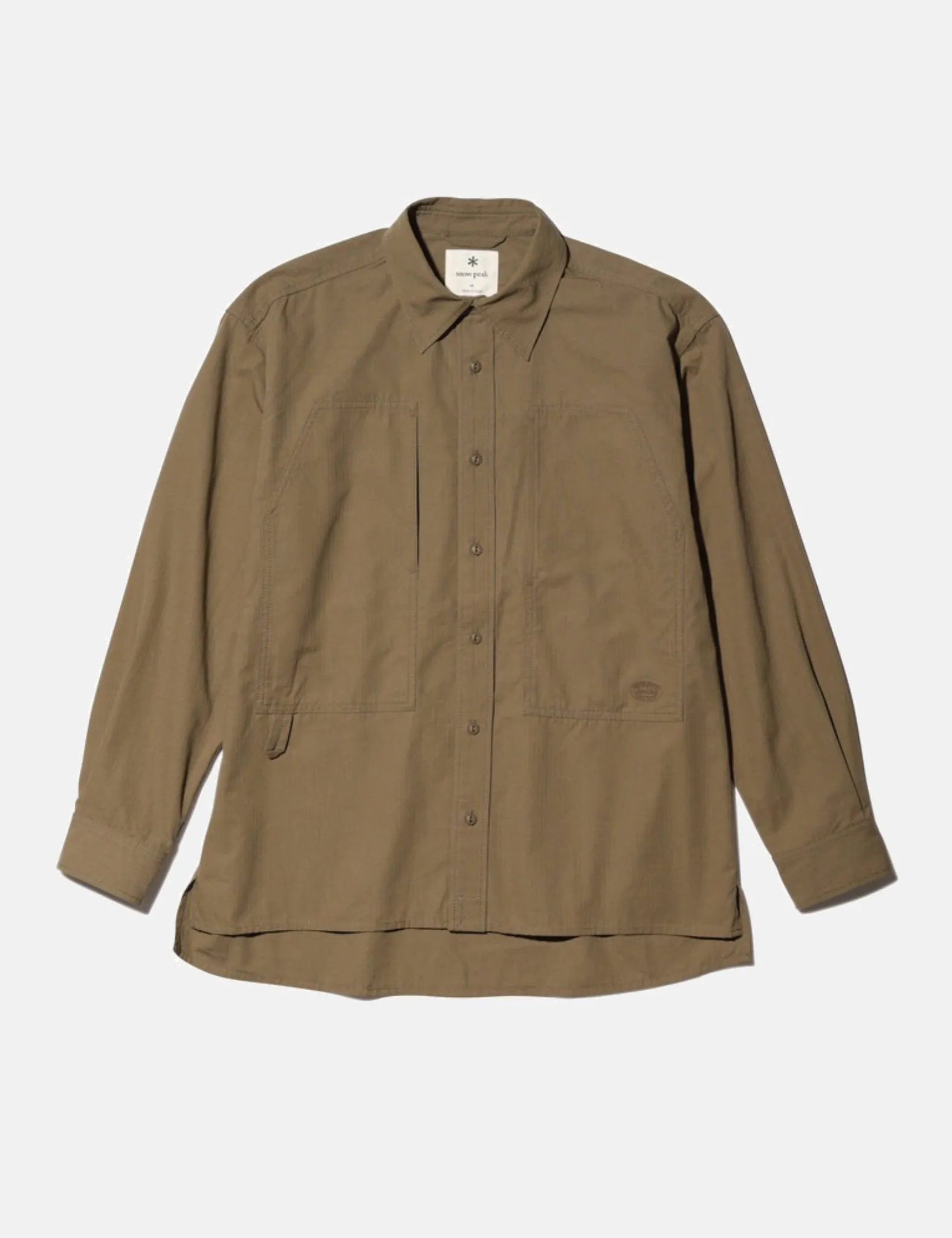 Snow Peak Takibi Light Ripstop Long Sleeve Shirt - Khaki sold by Article London product image thumbnail 5