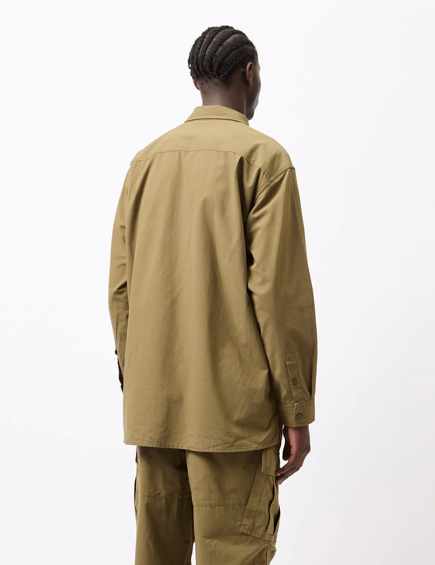 Snow Peak Takibi Light Ripstop Long Sleeve Shirt - Khaki sold by Article London product image thumbnail 4