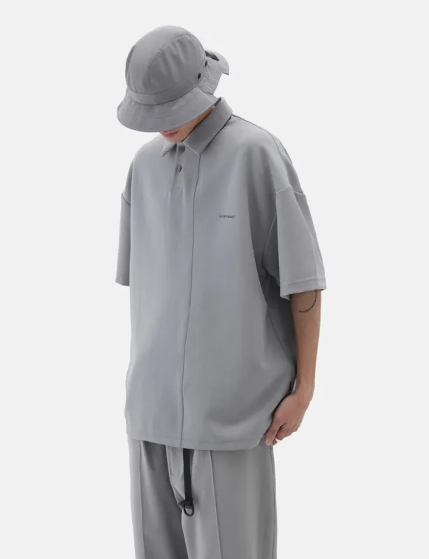 GOOPiMADE GNV-19 SOFTBOX Phase Diagram Polo - Light Grey sold by Article London