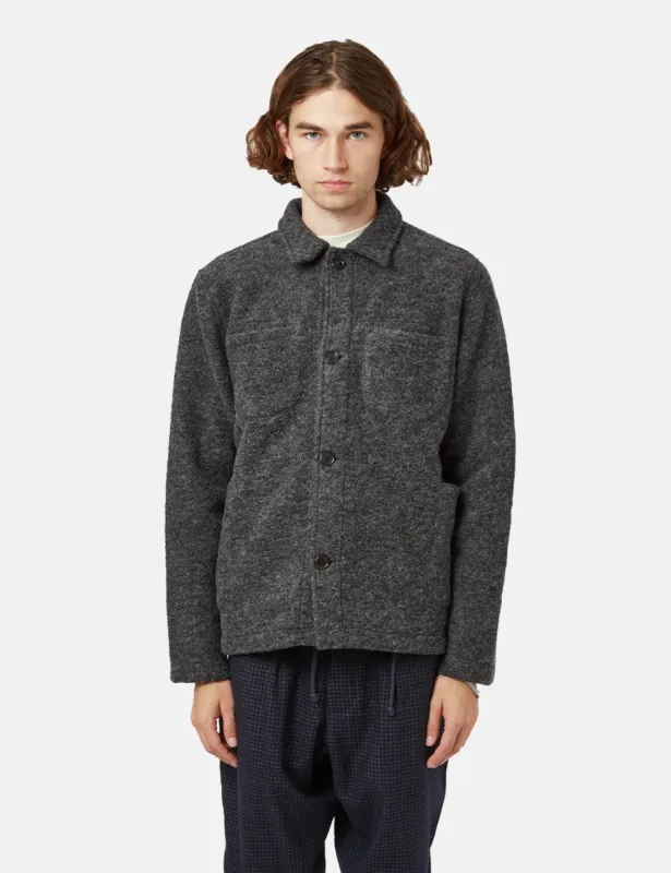 Universal Works Lumber Jacket - Charcoal Grey sold by Article London