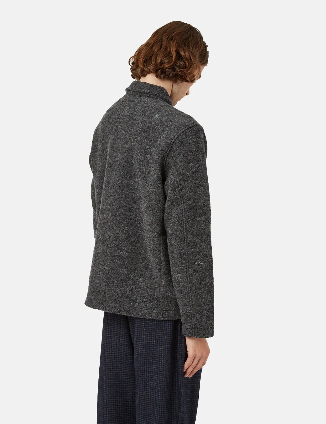 Universal Works Lumber Jacket - Charcoal Grey sold by Article London product image thumbnail 3