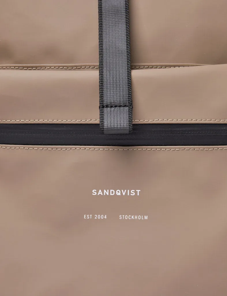 Sandqvist Ruben 2.0 Rolltop Backpack - Fossil Grey sold by Article London product image thumbnail 4