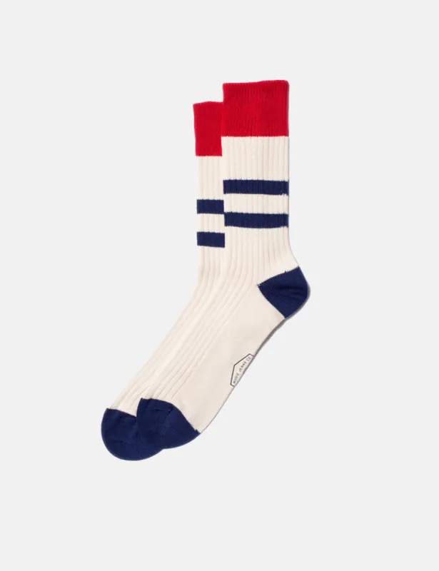 Nudie Rib Socks - Off White sold by Article London