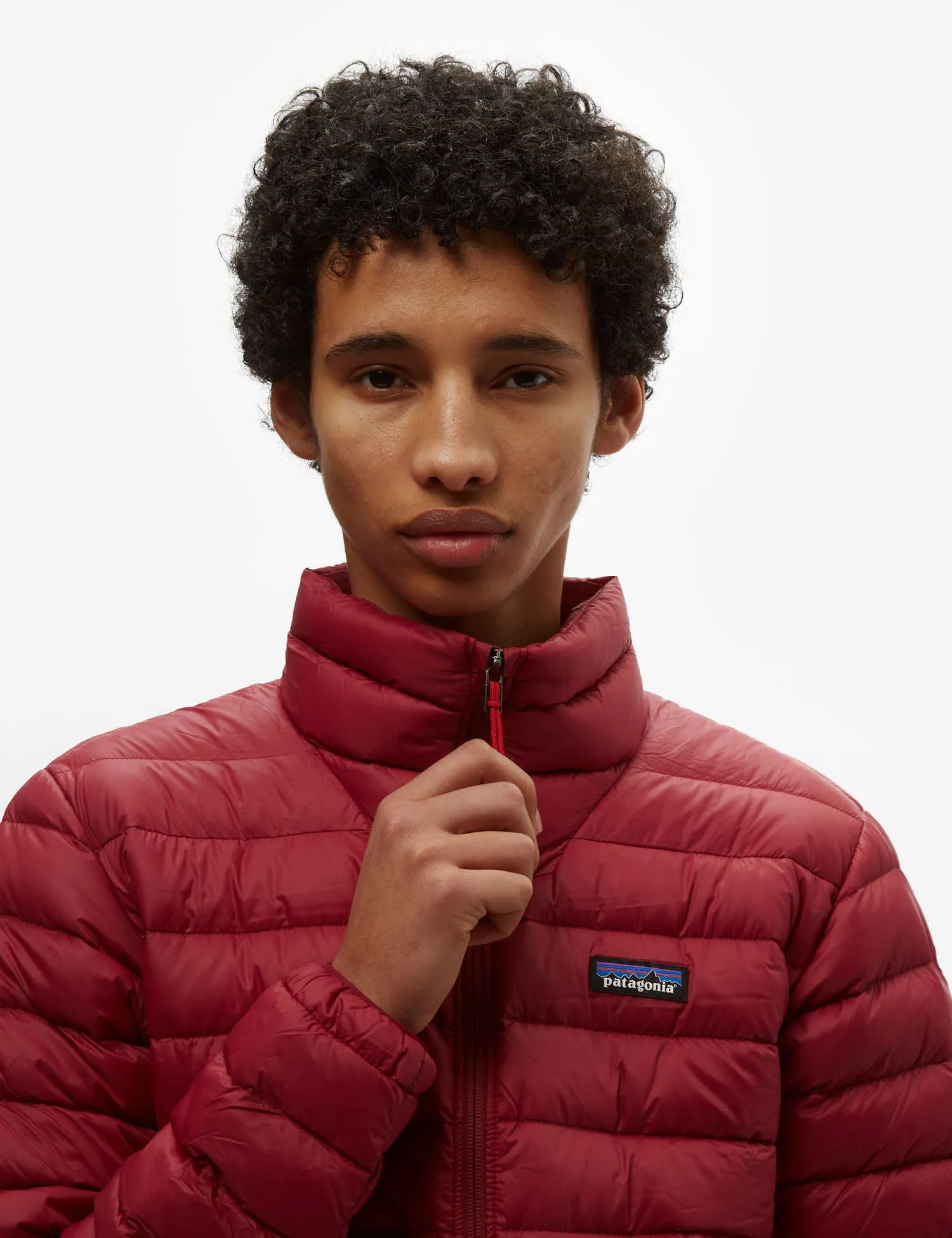 Patagonia Down Sweater Jacket - Carmine Red sold by Article London product image thumbnail 2