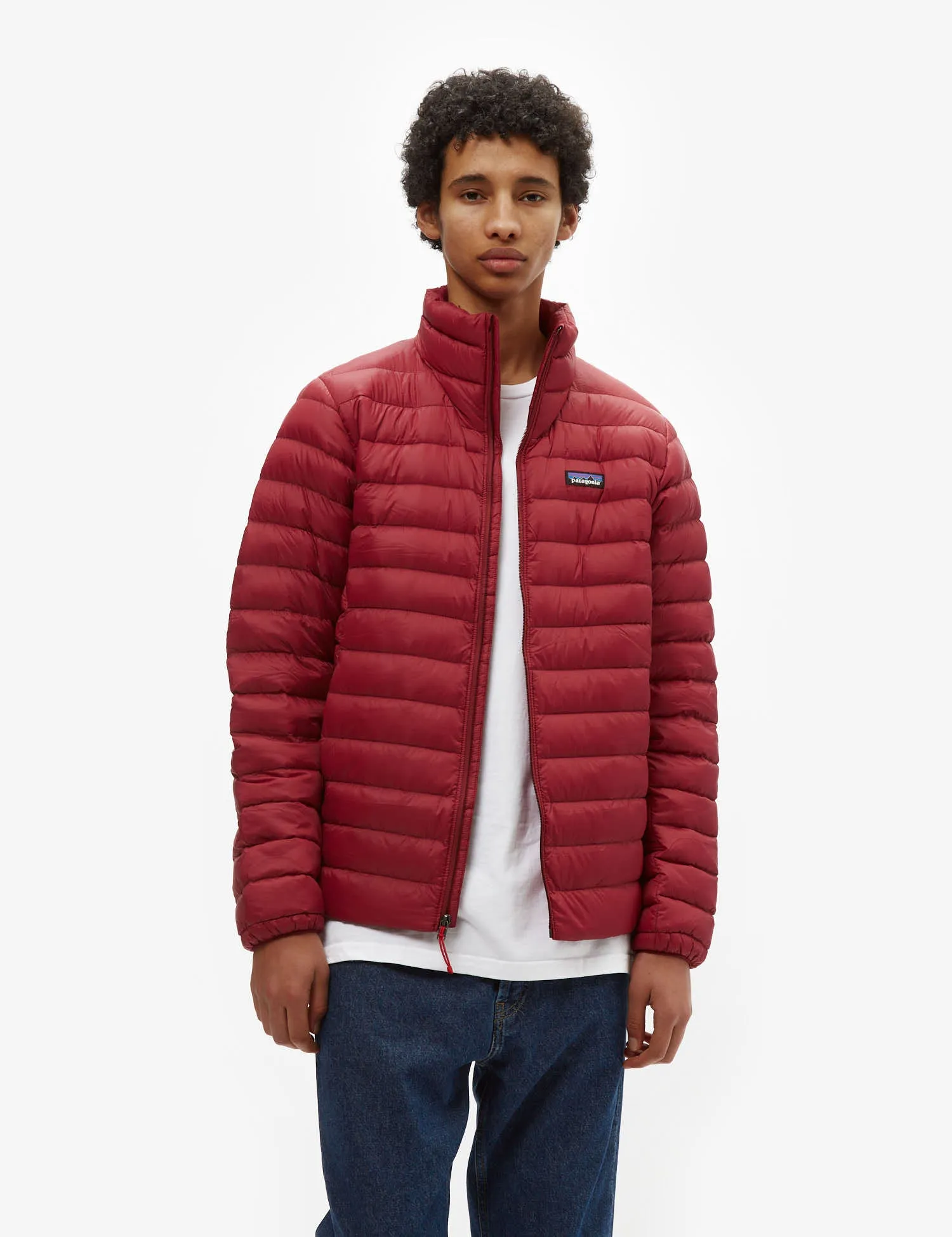 Patagonia Down Sweater Jacket - Carmine Red sold by Article London product image thumbnail 3