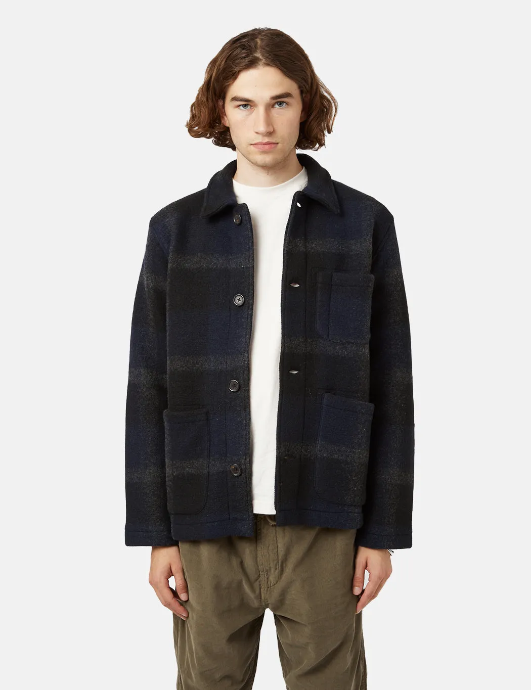 Universal Works Field Jacket - Black/Grey sold by Article London product image thumbnail 4