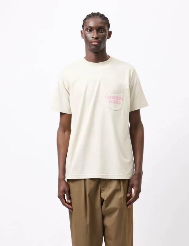 Universal Works Print Pocket T-Shirt (Organic) - Driftwood sold by Article London