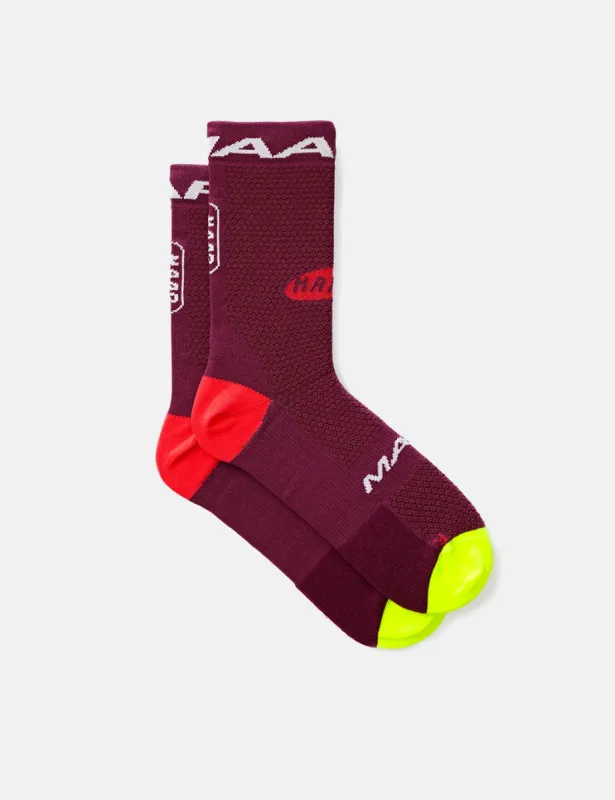 MAAP Icon Socks - Burgundy sold by Article London