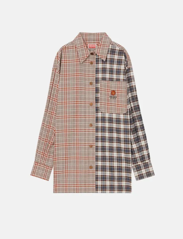 Kenzo Oversized Long Sleeve Shirt - Bordeaux Red sold by Article London