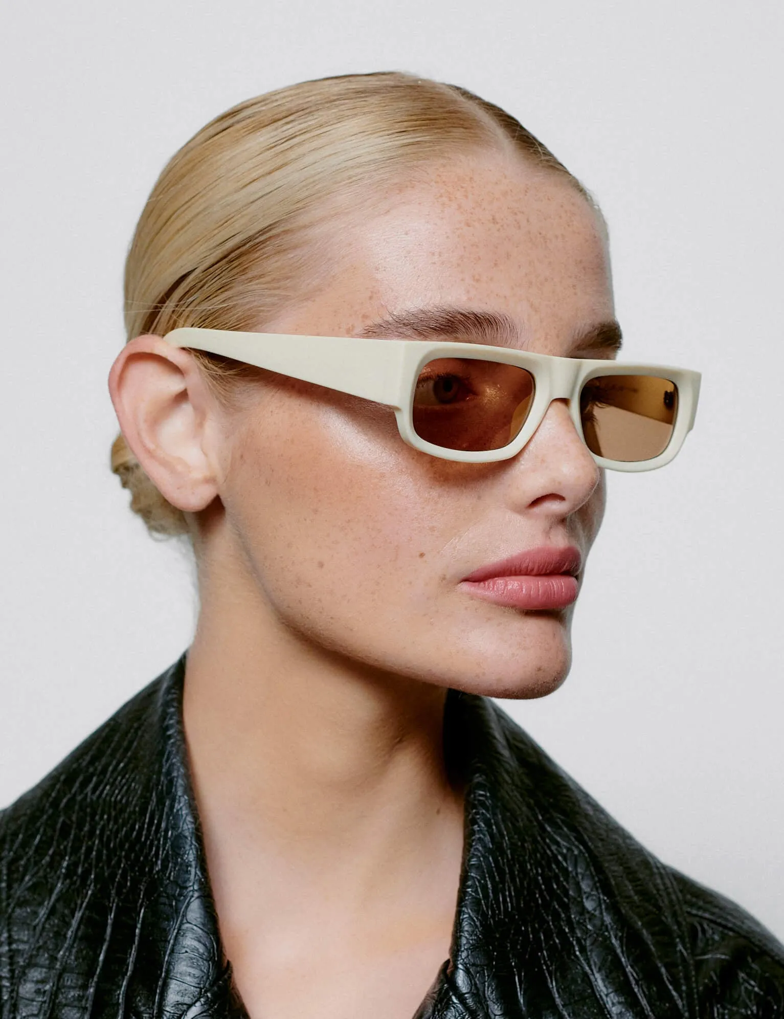 A. Kjaerbede Jean Sunglasses - Cream sold by Article London product image thumbnail 2