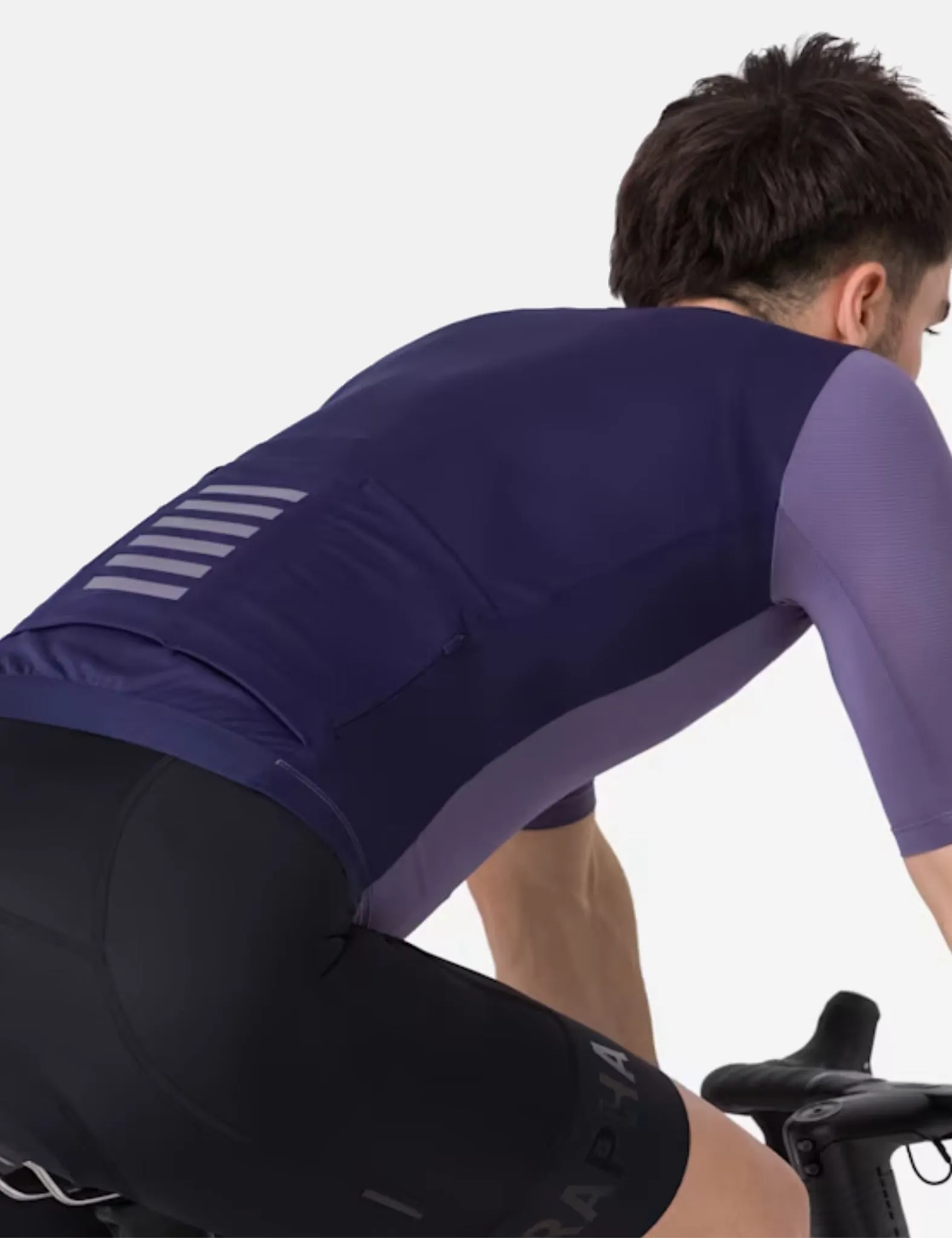 Rapha Men's Pro Team Jersey - Dusted Lilac/Navy Purple sold by Article London product image thumbnail 2
