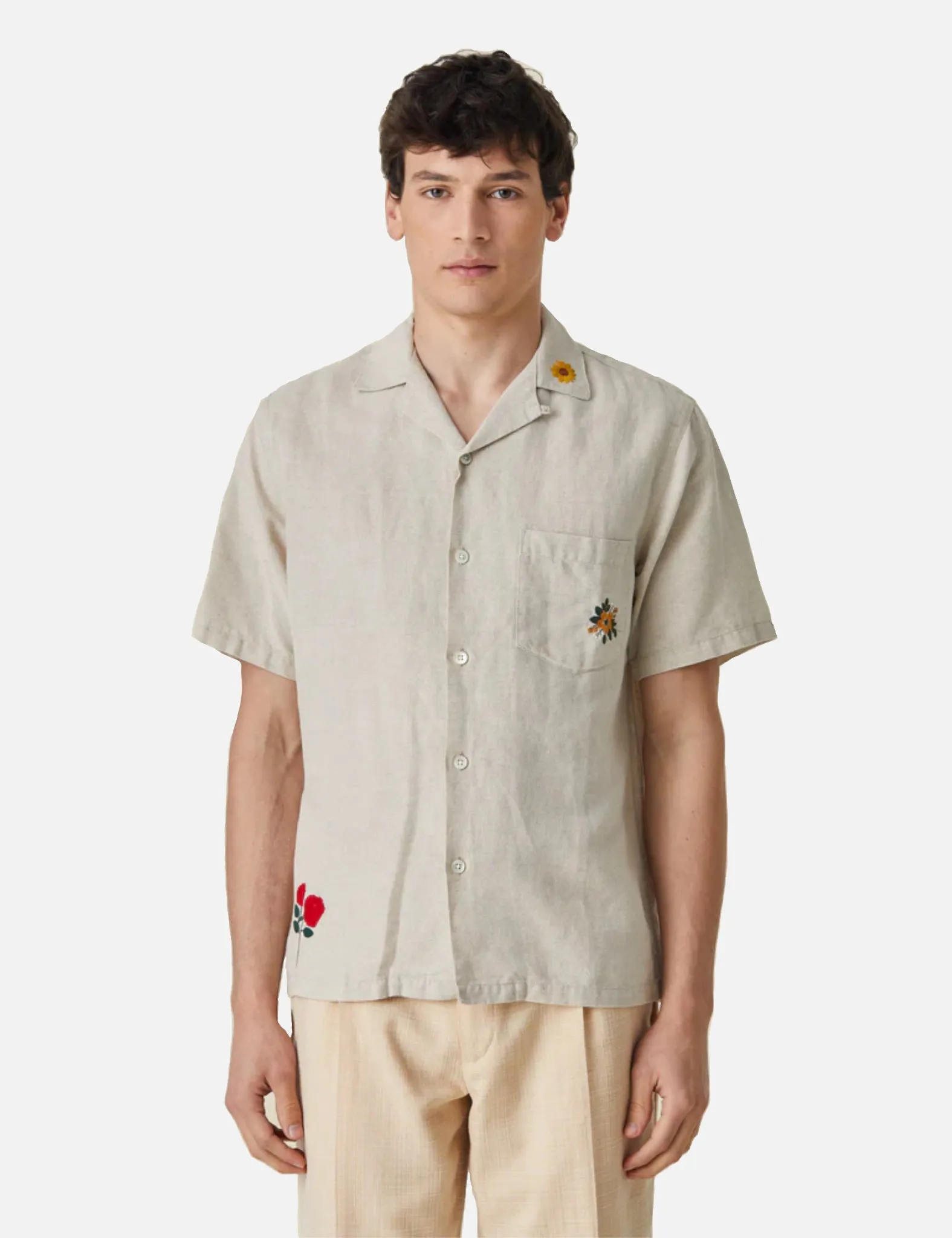 Portuguese Flannel Spring 2 Short Sleeve Shirt - Ecru sold by Article London