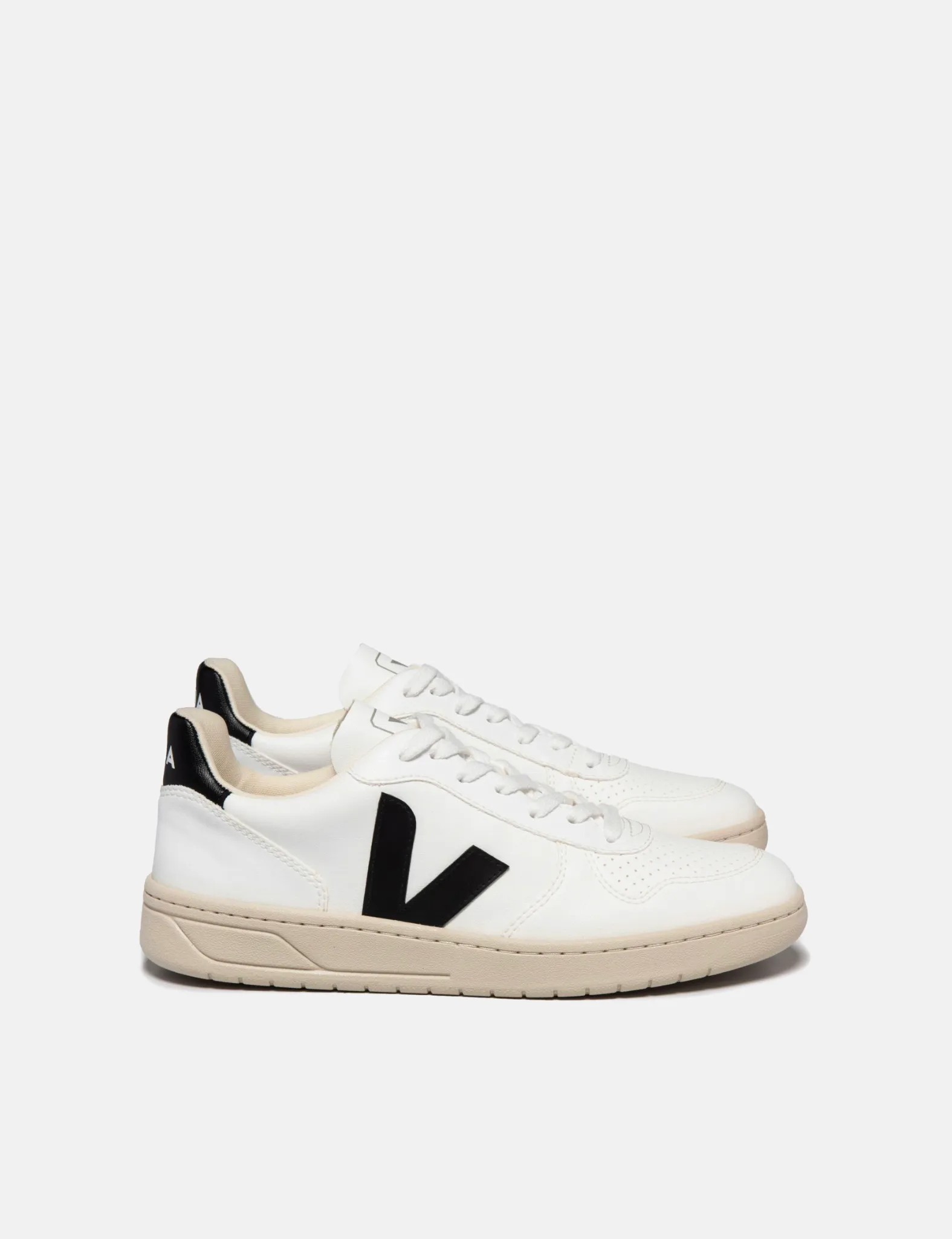 Veja V-10 CWL Trainers - White/Black sold by Article London