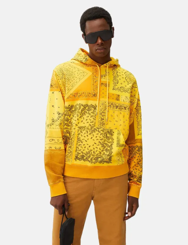 Kenzo Print Classic Hooded Sweatshirt - Golden Yellow sold by Article London