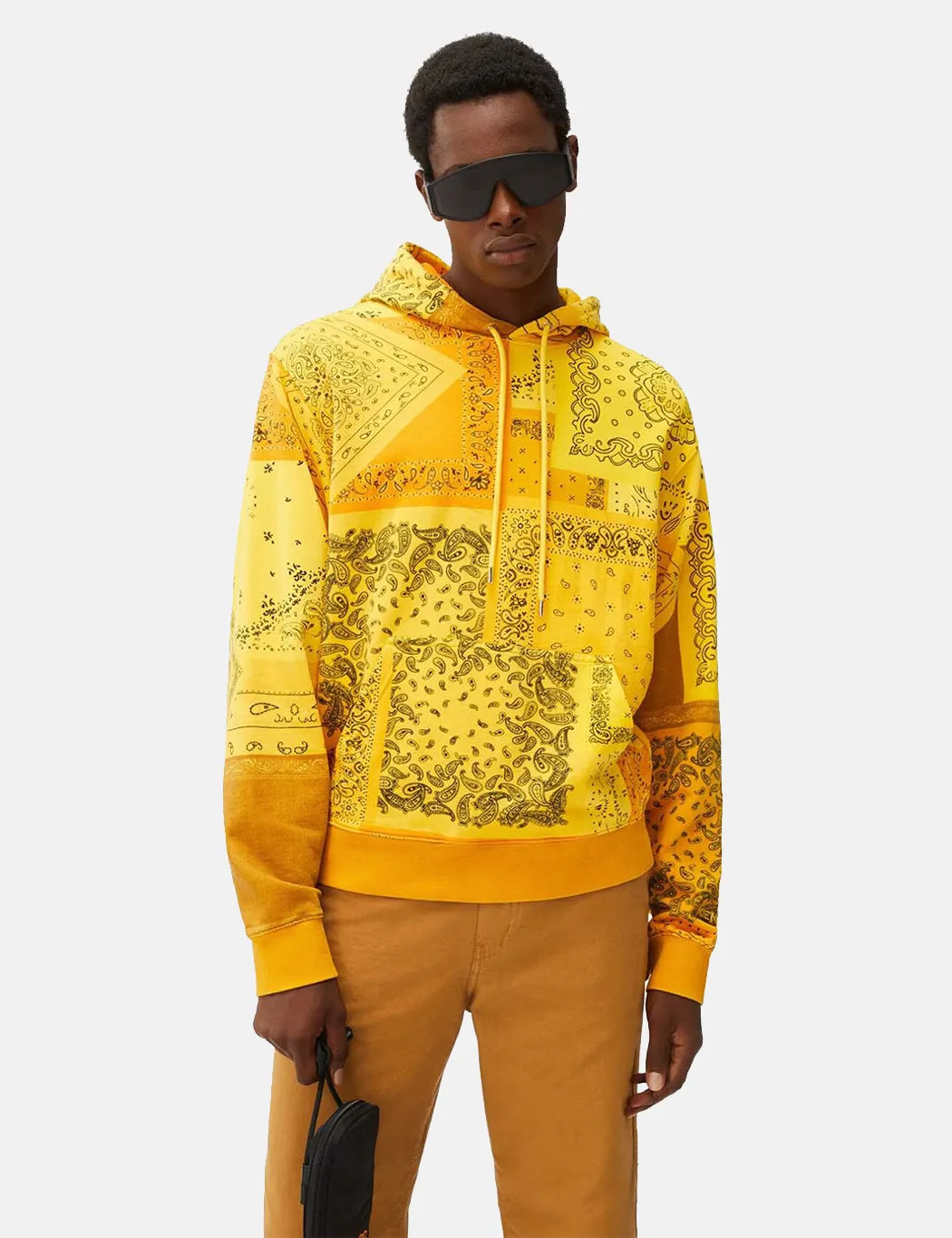 Kenzo Print Classic Hooded Sweatshirt - Golden Yellow sold by Article London