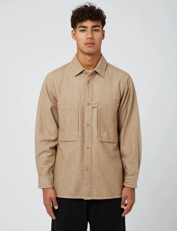 Snow Peak Camping Flannel Utility Shirt - Brown sold by Article London