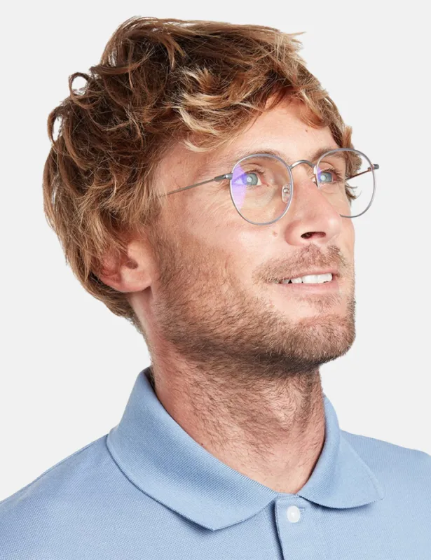 Barner Recoleta Blue Light Computer Glasses - Silver Matte sold by Article London