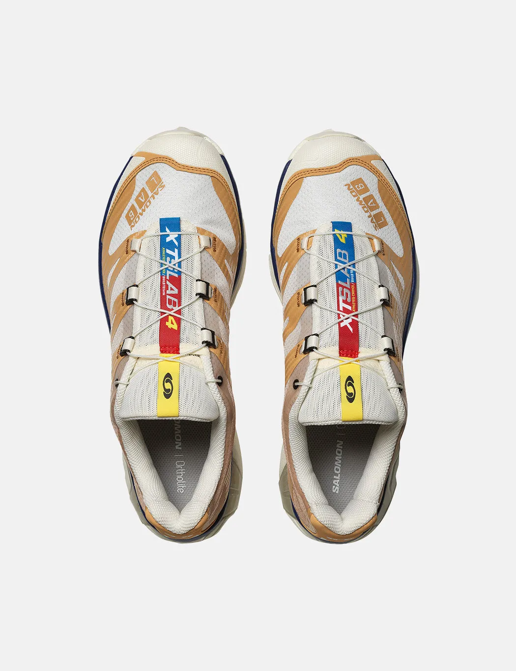 Salomon XT-4 OG Trainers - Taffy/Vanilla Ice/Blue Print sold by Article London product image thumbnail 3