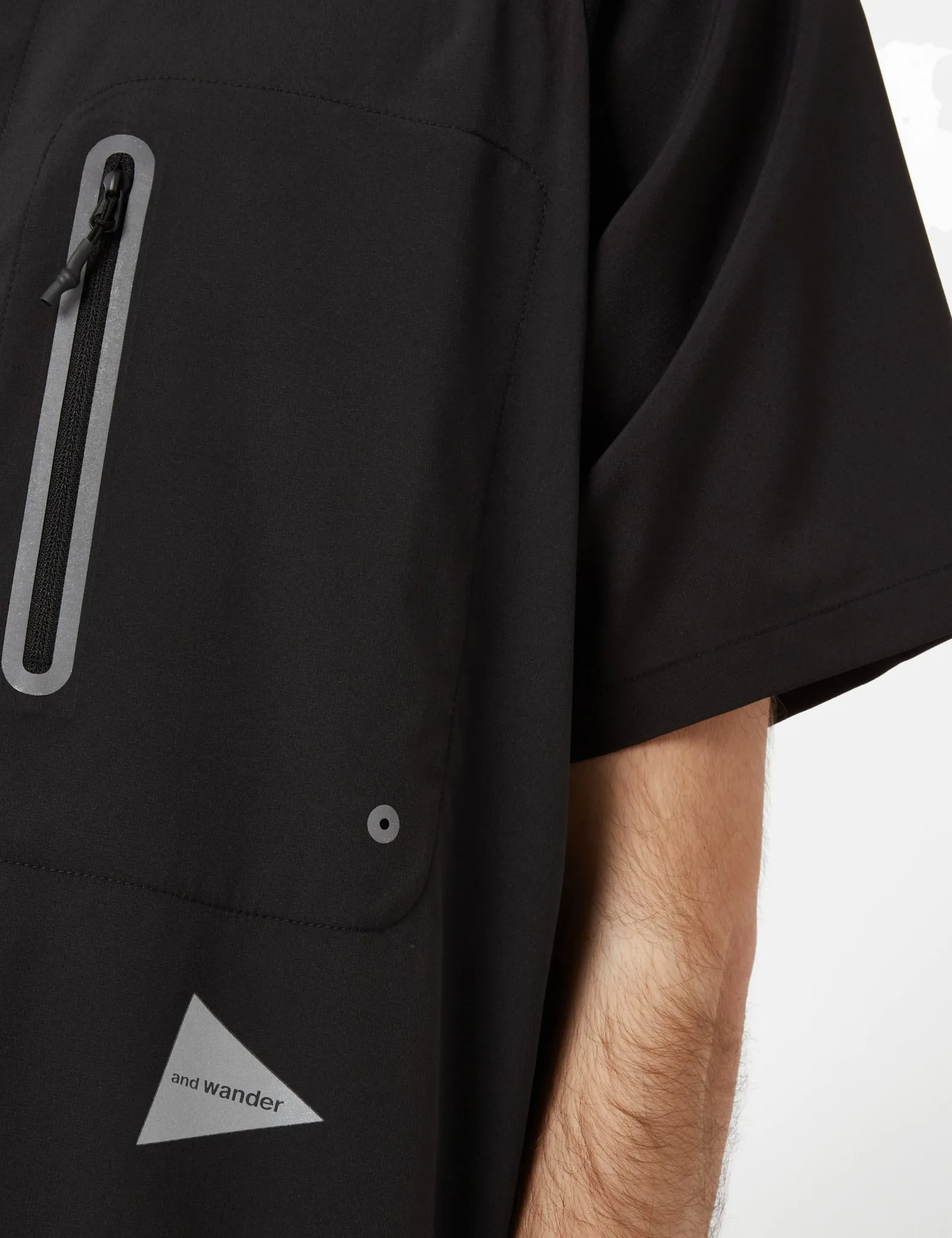 And Wander Tech T-Shirt - Black sold by Article London product image thumbnail 5