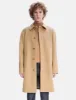 A.P.C. Auster Mac Coat - Heathered Beige sold by Article London