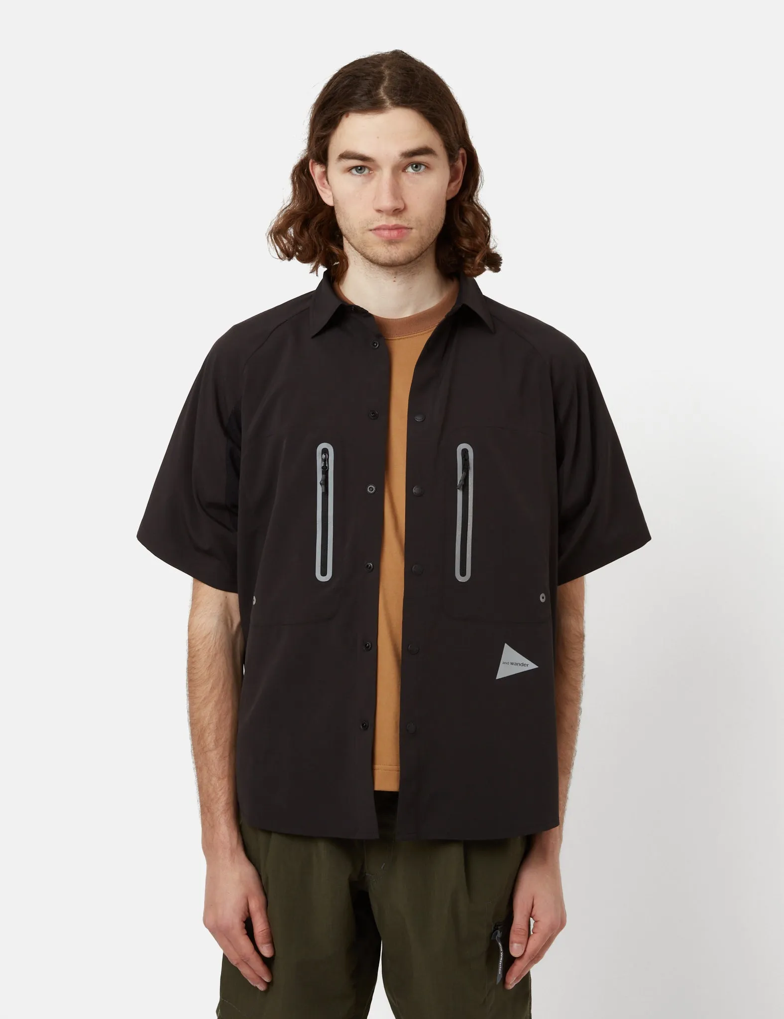 And Wander Tech T-Shirt - Black sold by Article London