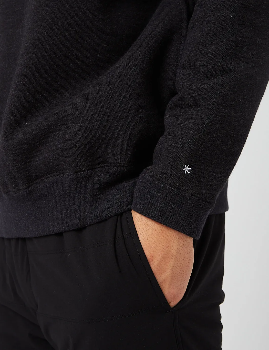 Snow Peak Recycled Cotton Crewneck Sweatshirt - Black sold by Article London product image thumbnail 2