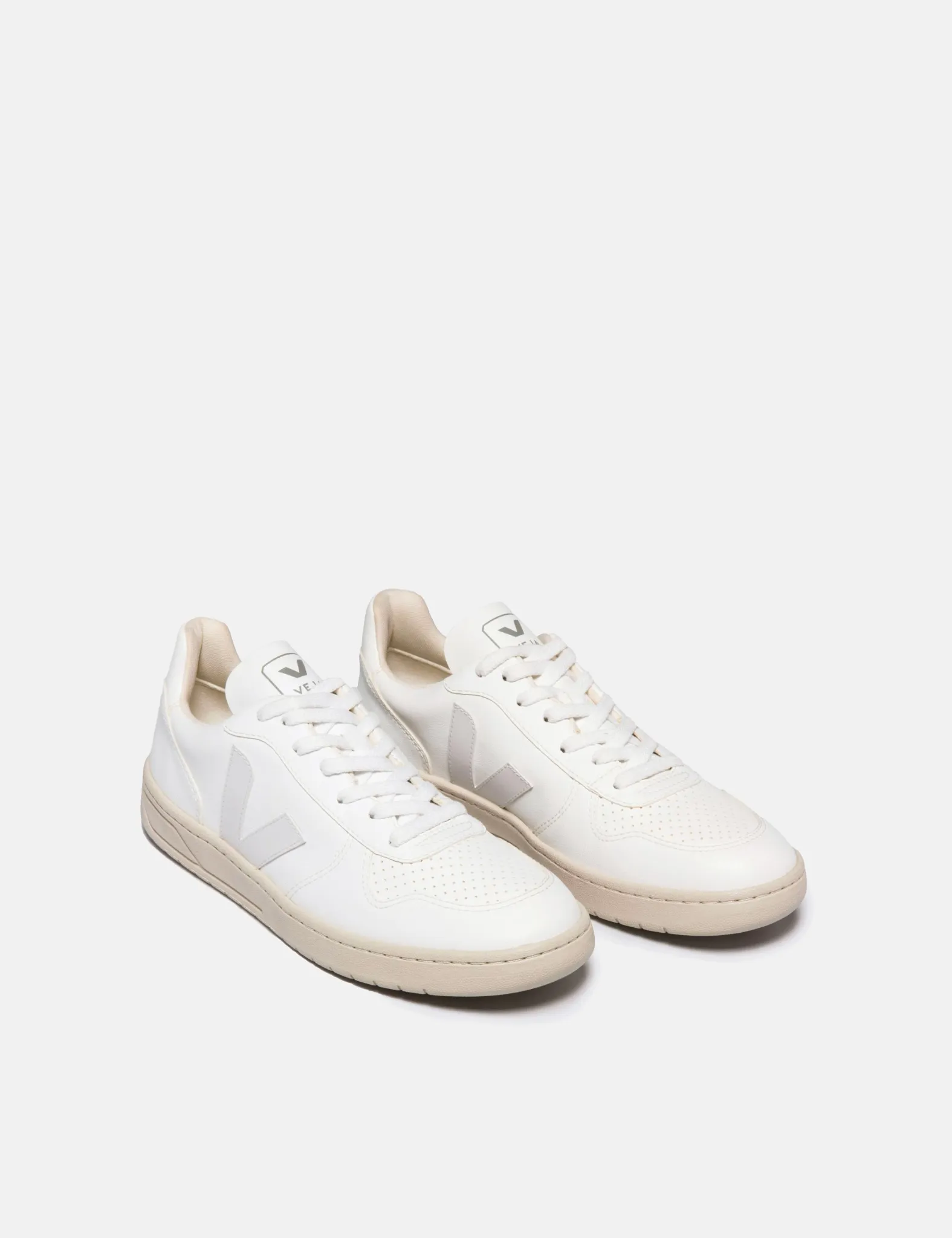 Women's Veja V-10 CWL Trainers - Full White sold by Article London product image thumbnail 2