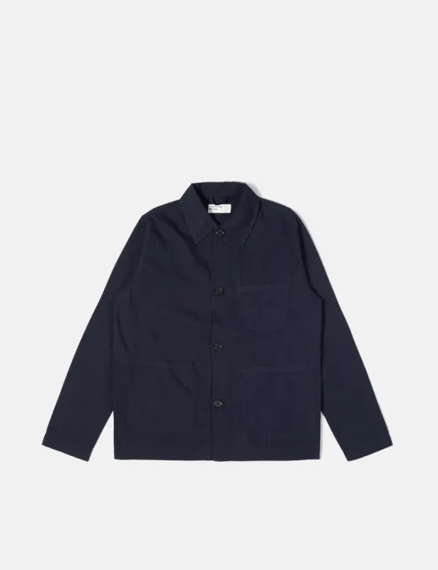 Universal Works Field Jacket (Summer Fine Canvas) - Navy Blue sold by Article London