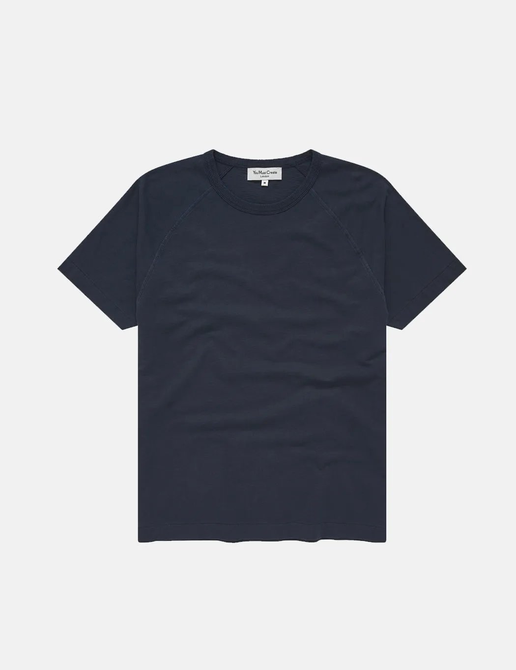 YMC Television Raglan T-Shirt - Navy Blue sold by Article London product image thumbnail 4