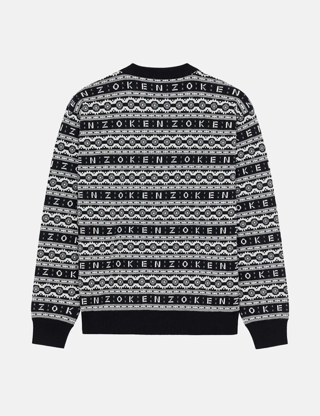 Kenzo Jacquard Regular Jumper (Merino Wool) - Black sold by Article London product image thumbnail 3