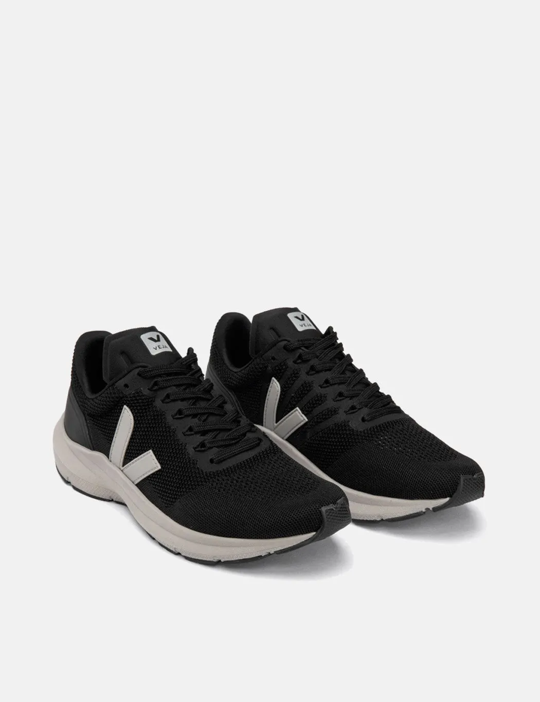 Veja Marlin V-Knit Trainers - Black/Oxford Grey sold by Article London product image thumbnail 3