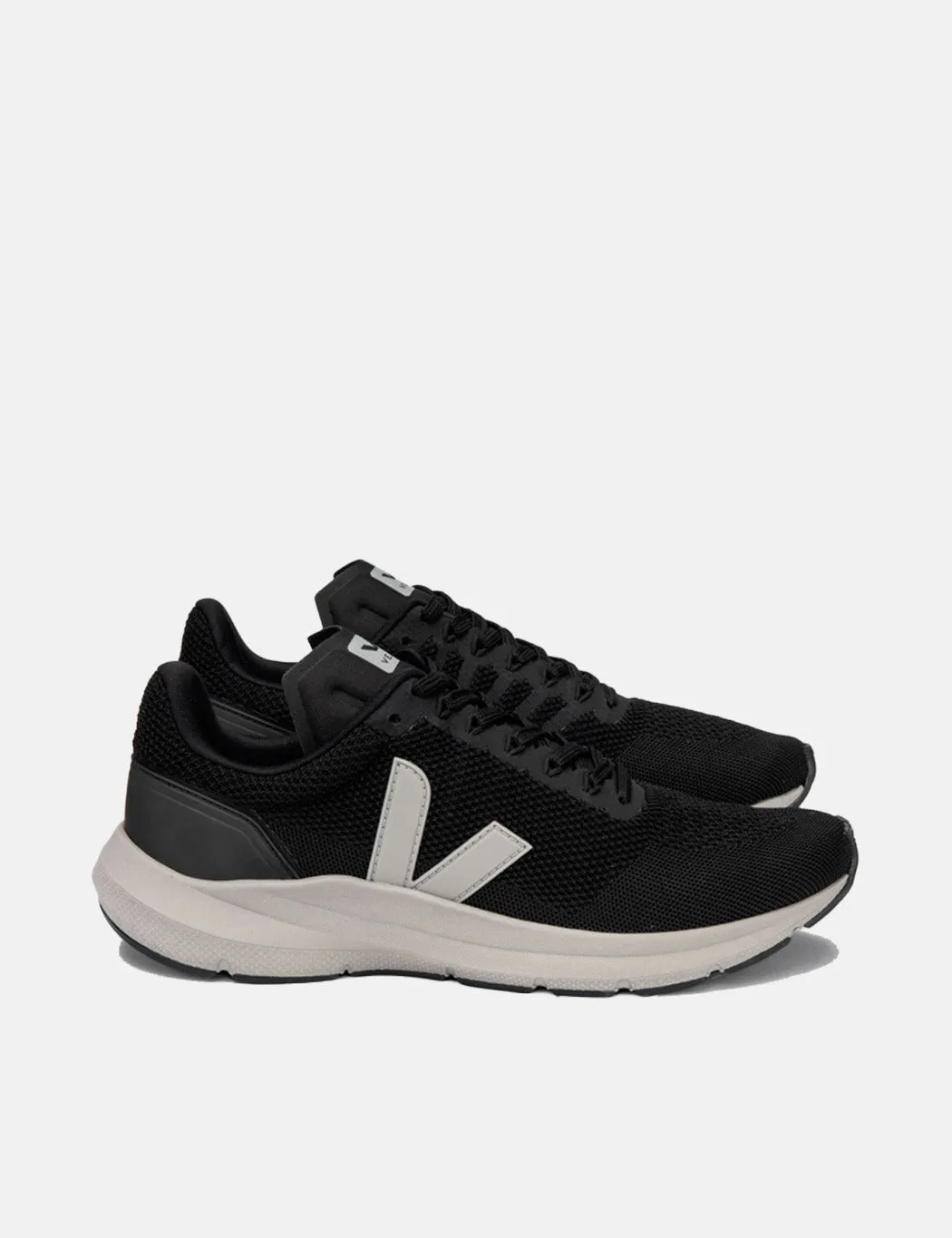 Veja Marlin V-Knit Trainers - Black/Oxford Grey sold by Article London product image thumbnail 2